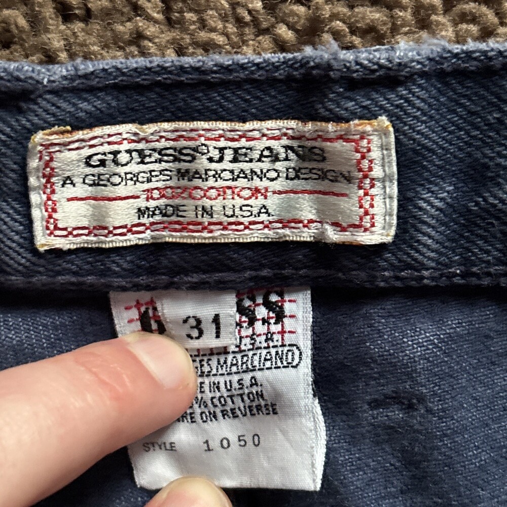 Vintage Guess Jeans George’s Marciano Dark Blue Jeans Style 1050 Size 31 - Picture 4 of 9